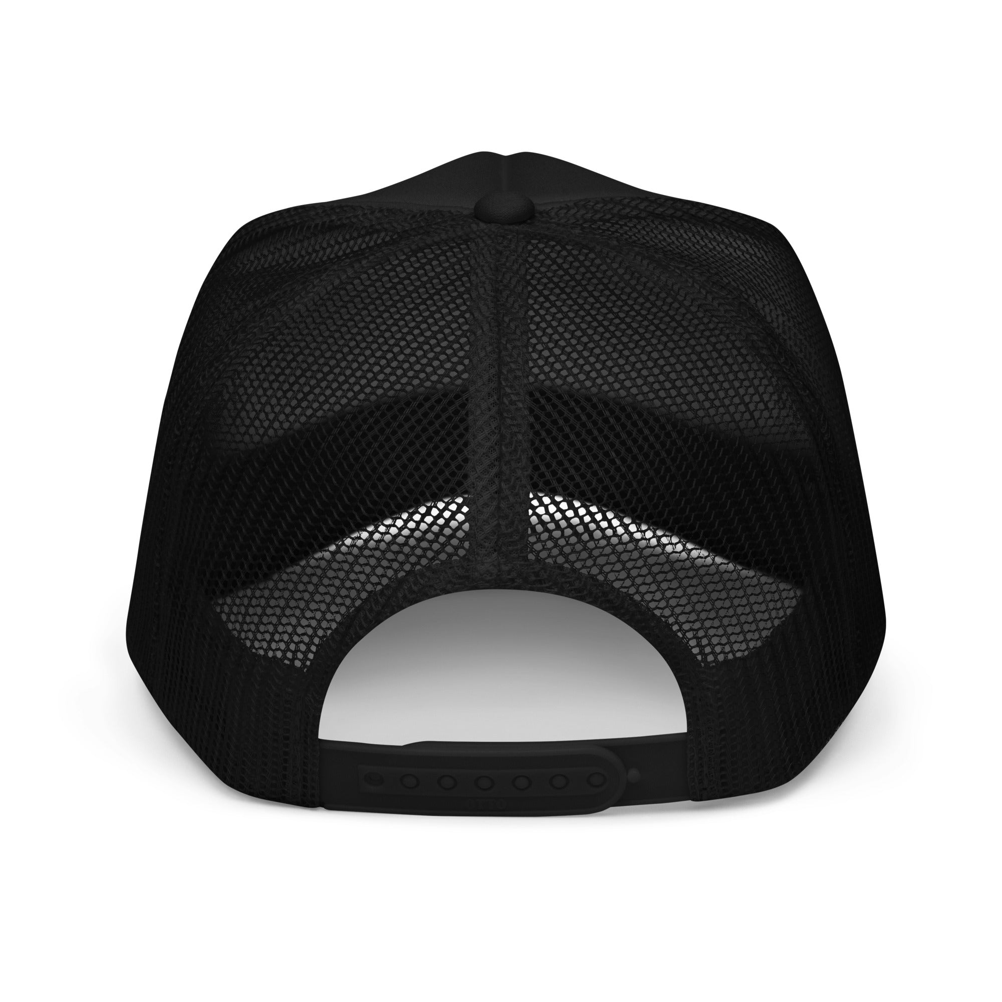 Roll Again TTRPG embroidered and comfy foam trucker hat for GMs and DMs