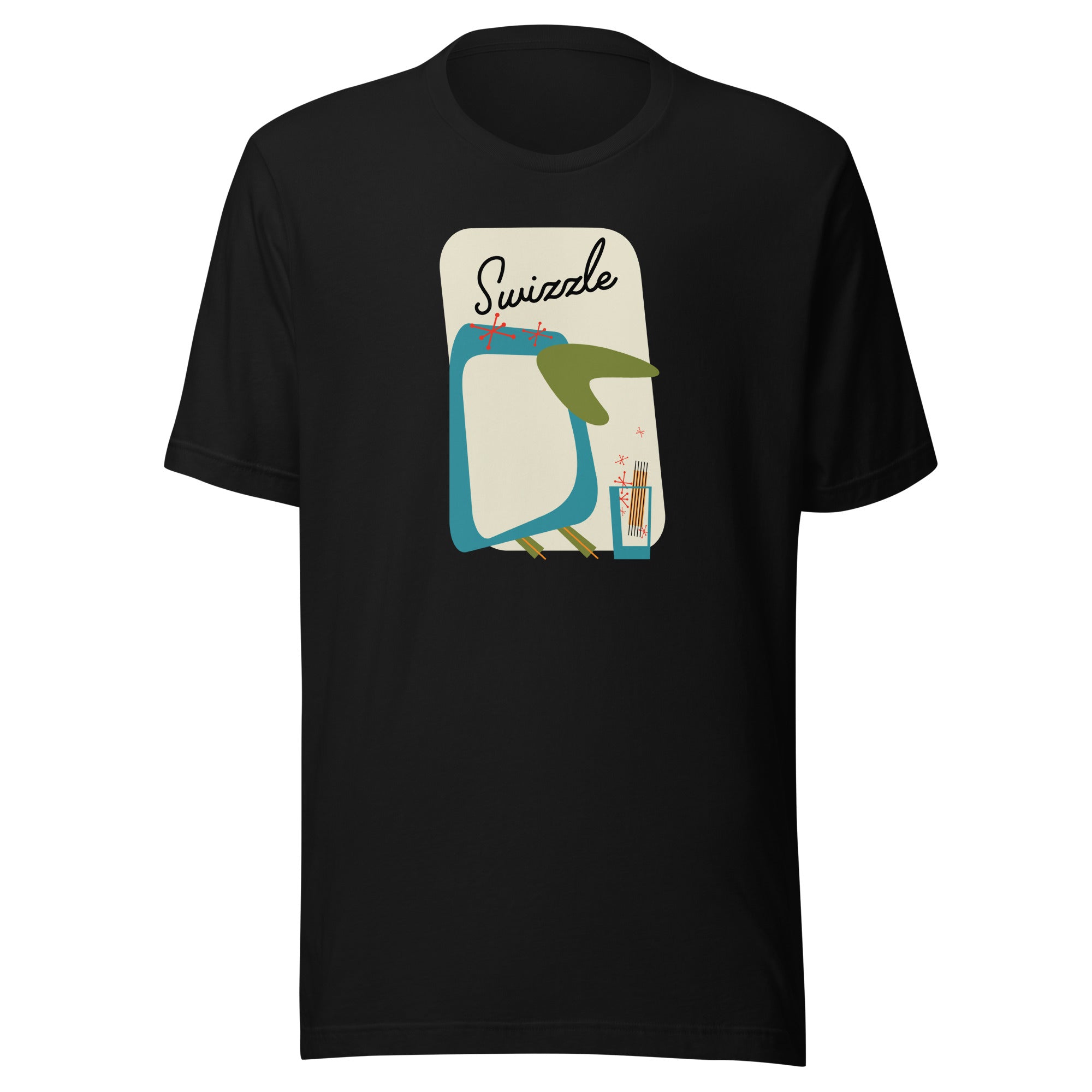 Swizzle Penguin MidCentury Modern - Unisex Staple T-Shirt | Bella + Canvas 3001