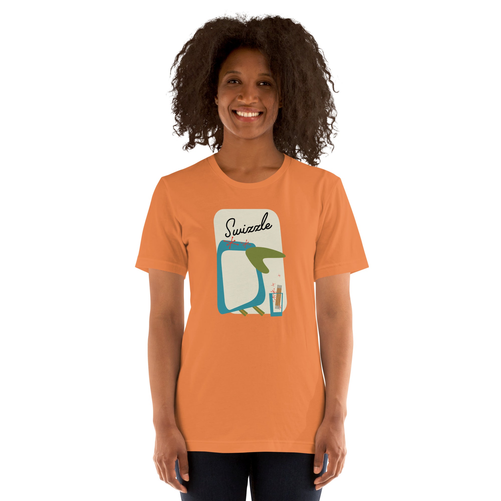 Swizzle Penguin MidCentury Modern - Unisex Staple T-Shirt | Bella + Canvas 3001