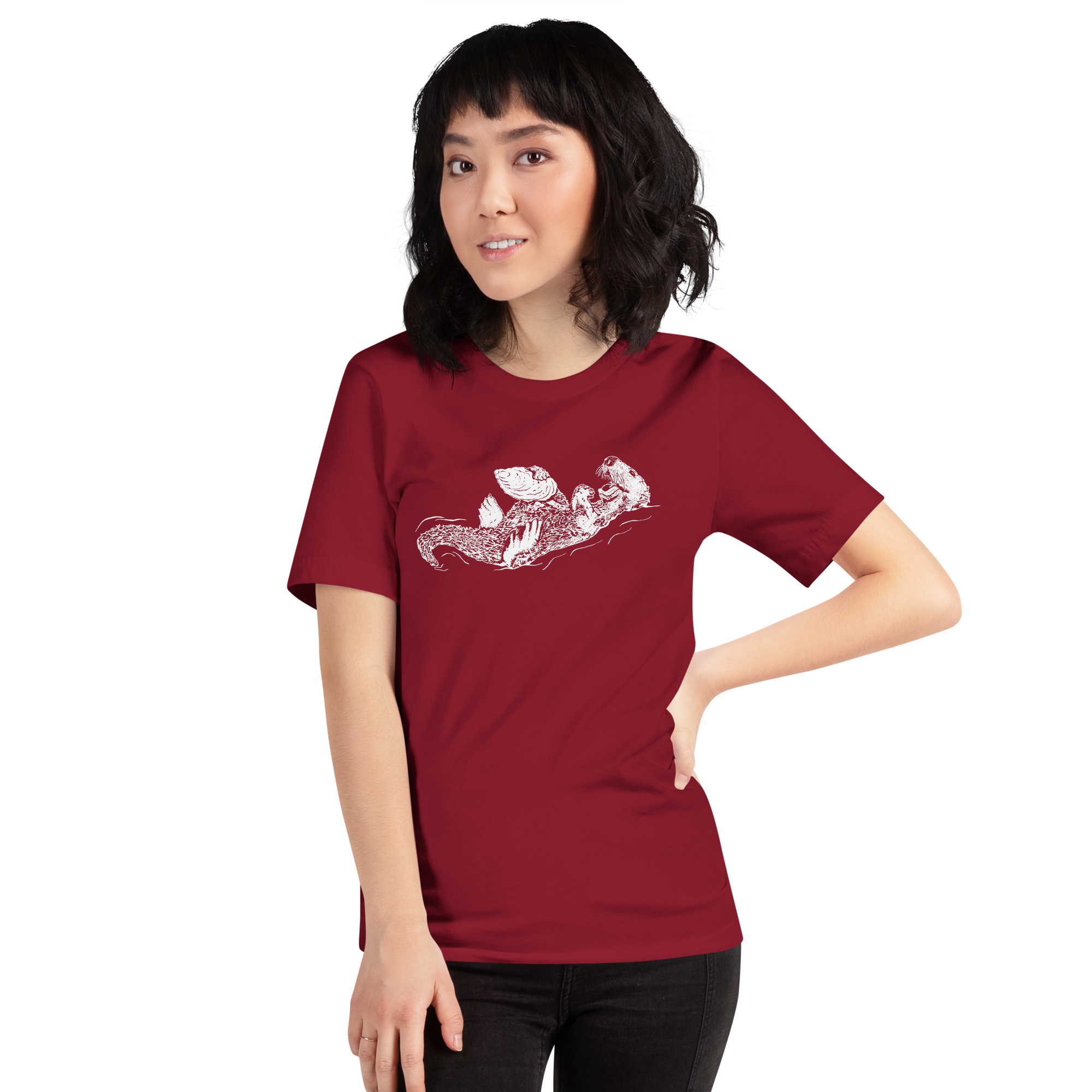 Sea Otter and Oyster T-Shirt Unisex