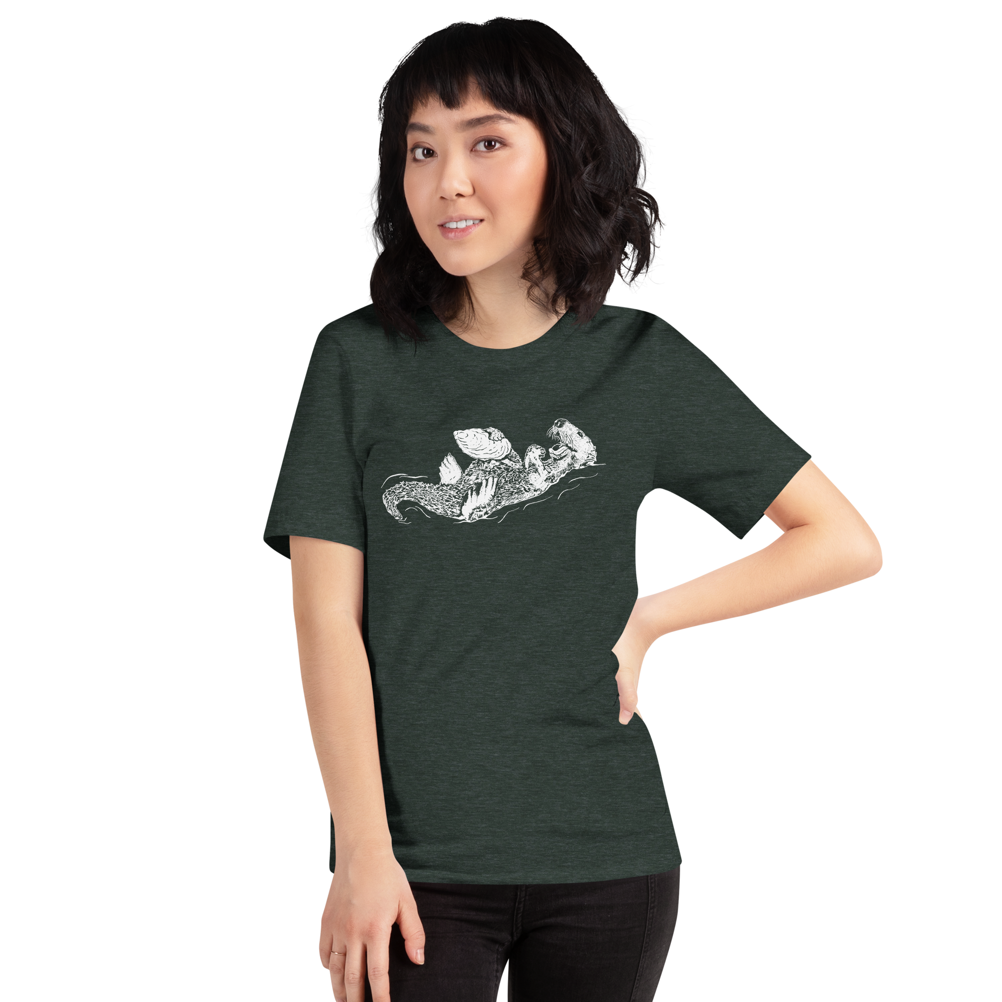 Sea Otter and Oyster T-Shirt Unisex