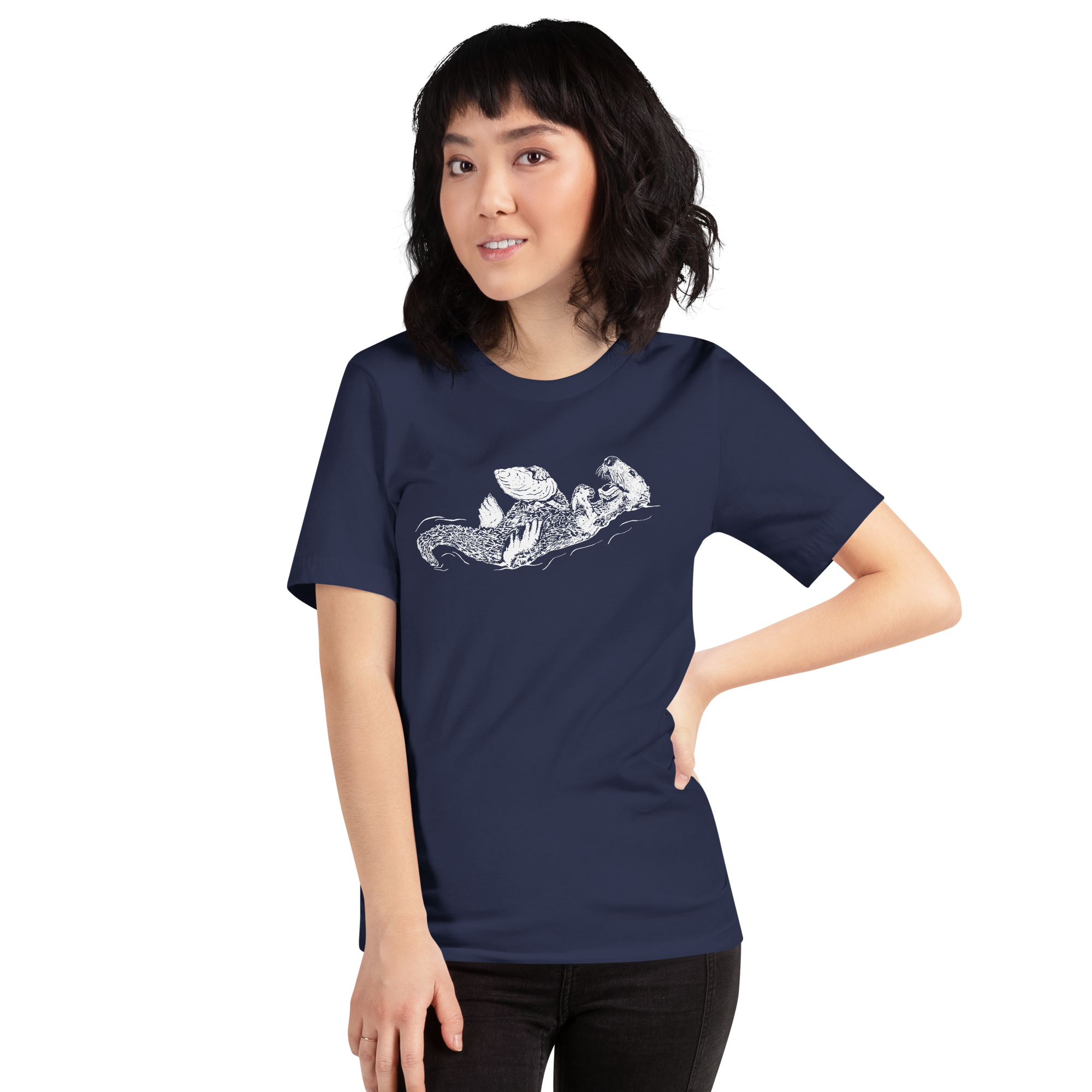 Sea Otter and Oyster T-Shirt Unisex