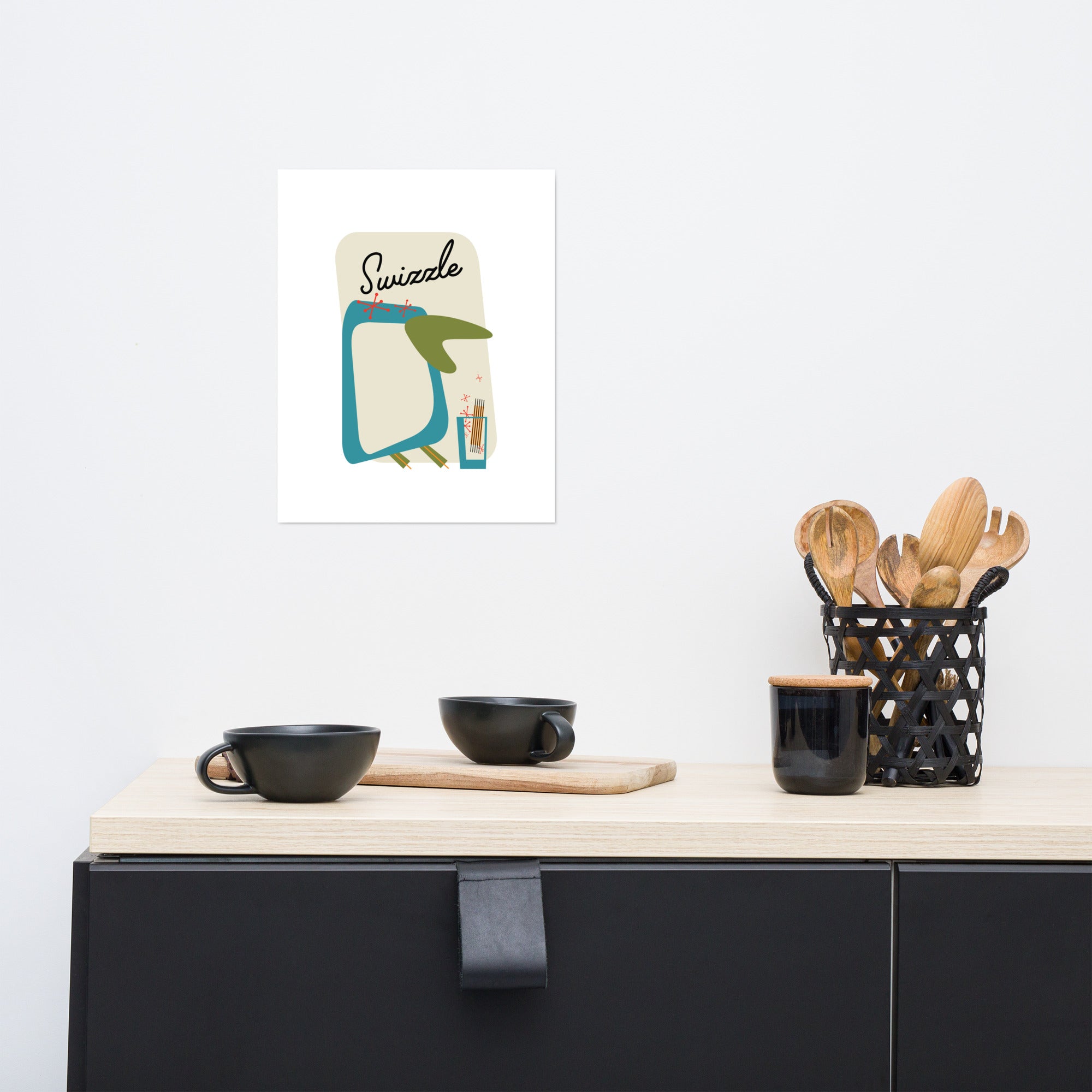 Swizzle Penguin - Poster Mid-Century Modern