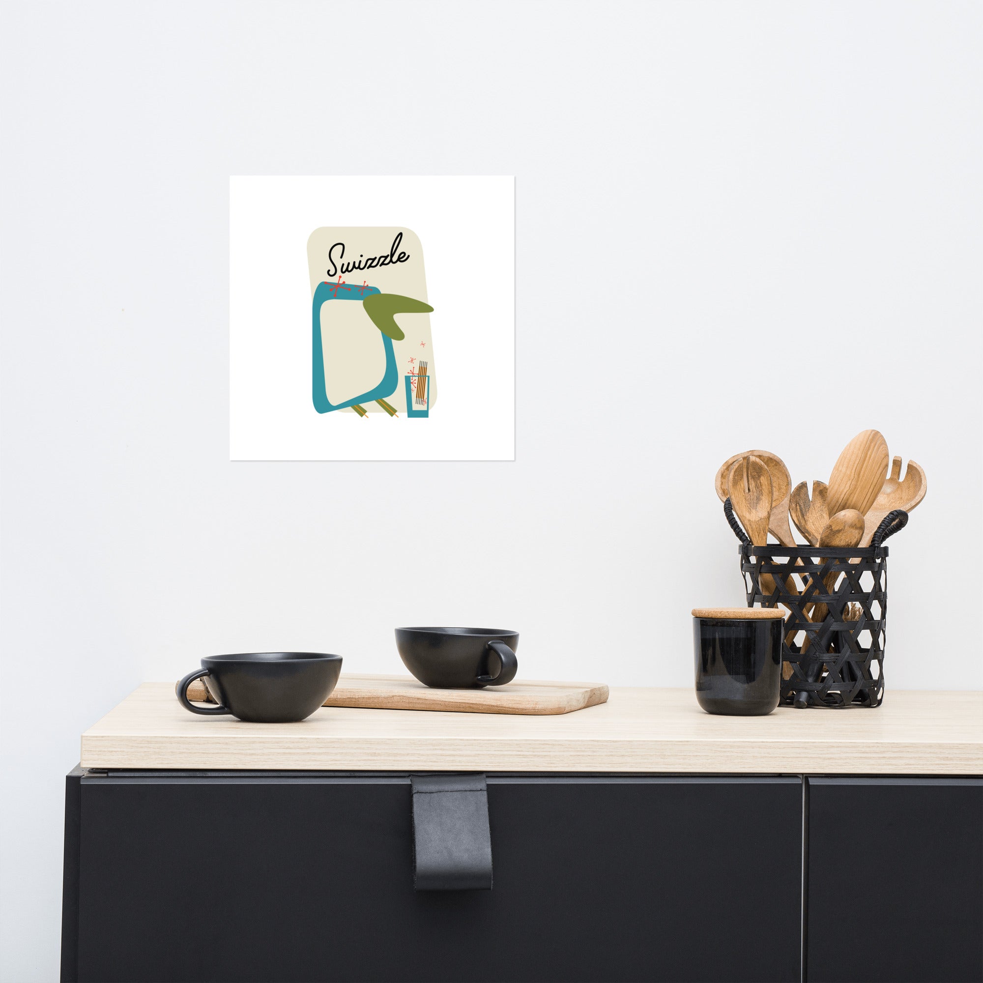 Swizzle Penguin - Poster Mid-Century Modern