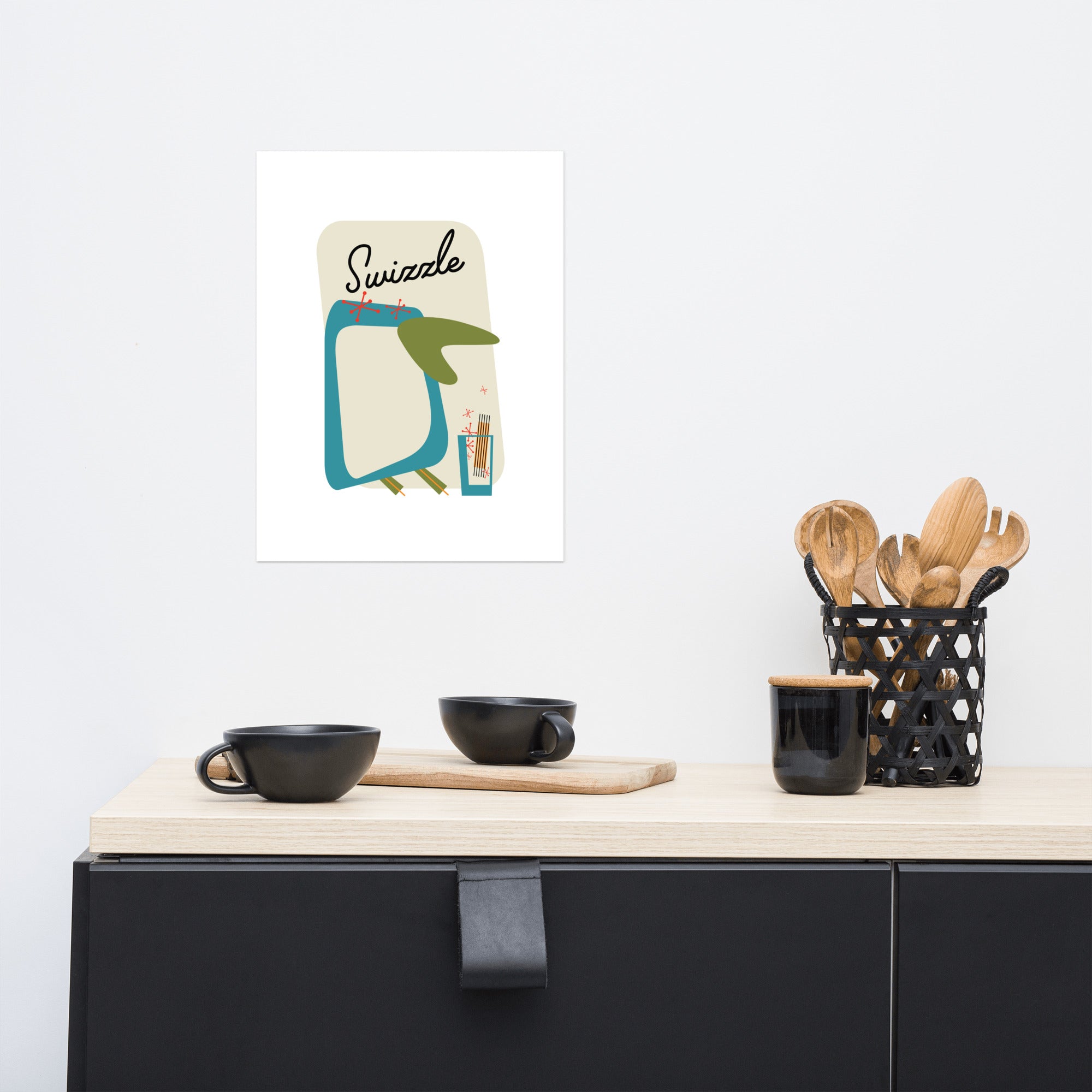 Swizzle Penguin - Poster Mid-Century Modern
