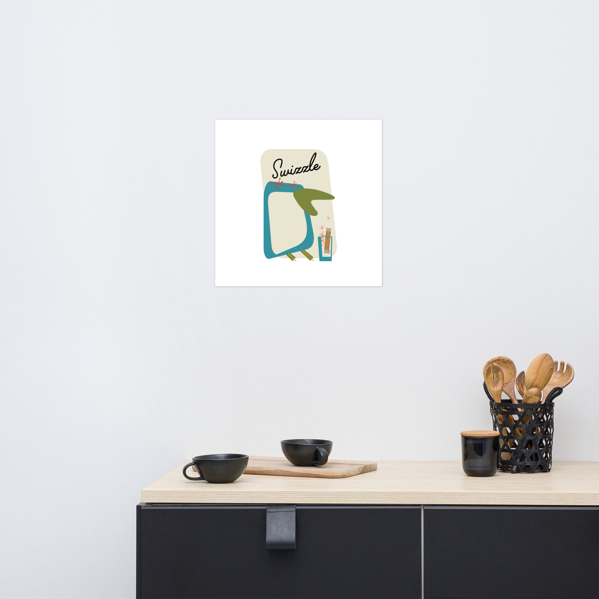 Swizzle Penguin - Poster Mid-Century Modern