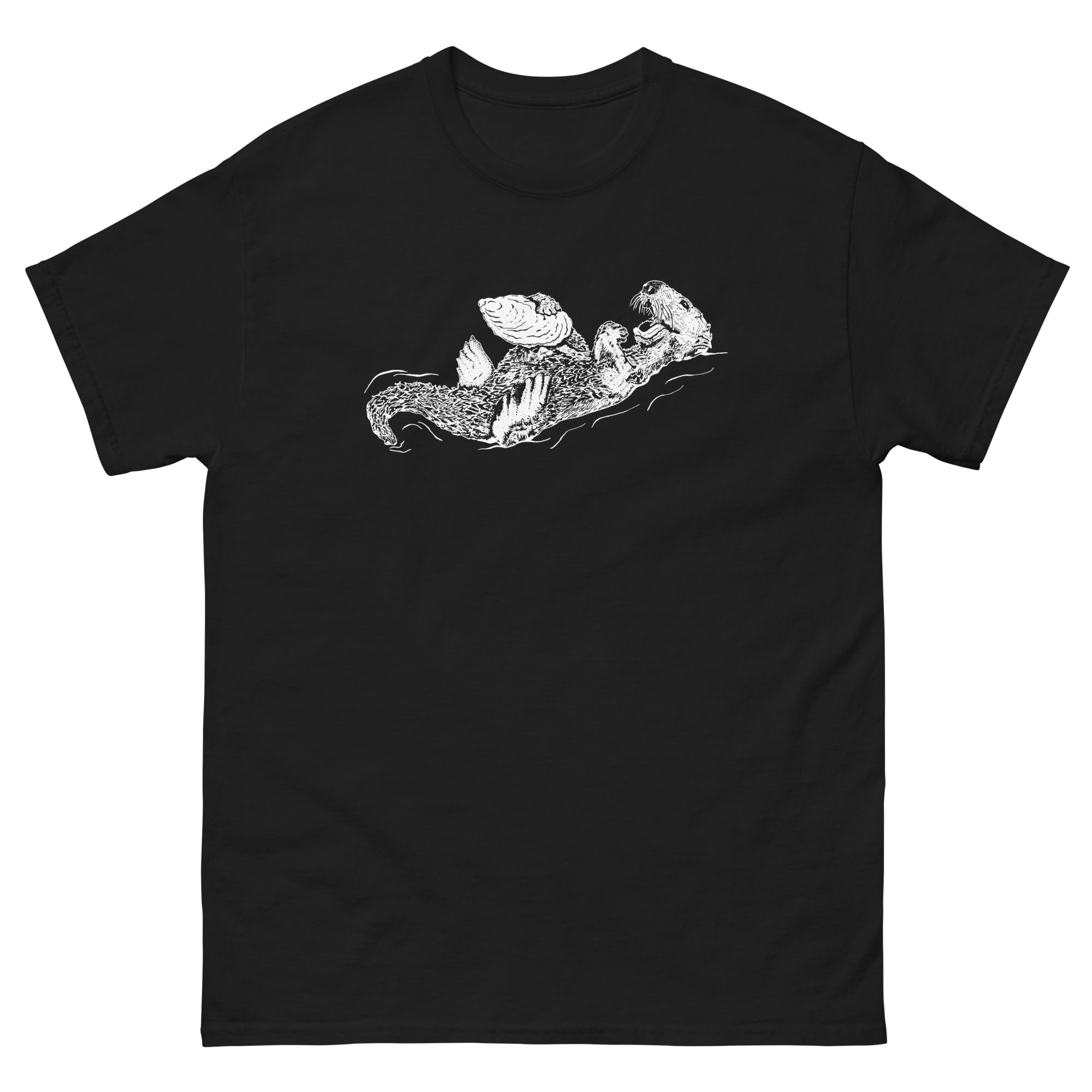 Sea Otter with Oyster - Men's classic tee Gildan 5000
