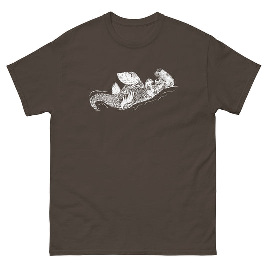Sea Otter with Oyster - Men's classic tee Gildan 5000