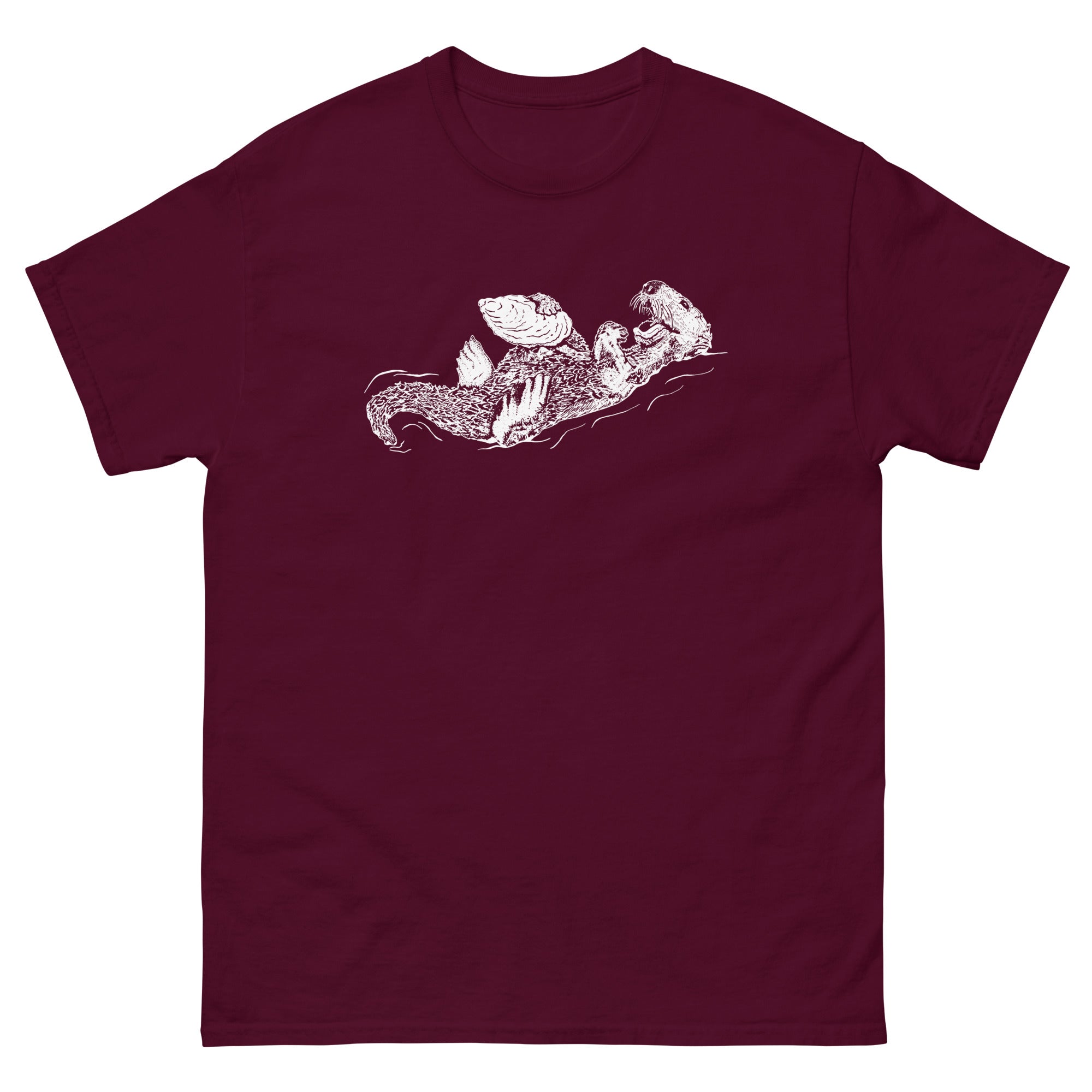Sea Otter with Oyster - Men's classic tee Gildan 5000