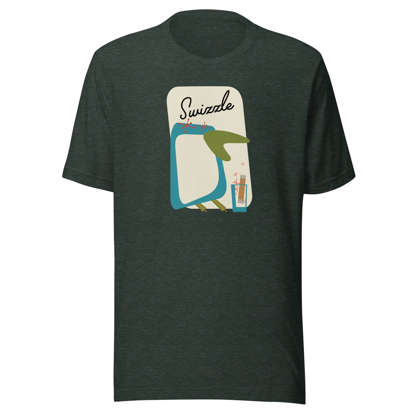 Swizzle Penguin MidCentury Modern - Unisex Staple T-Shirt | Bella + Canvas 3001